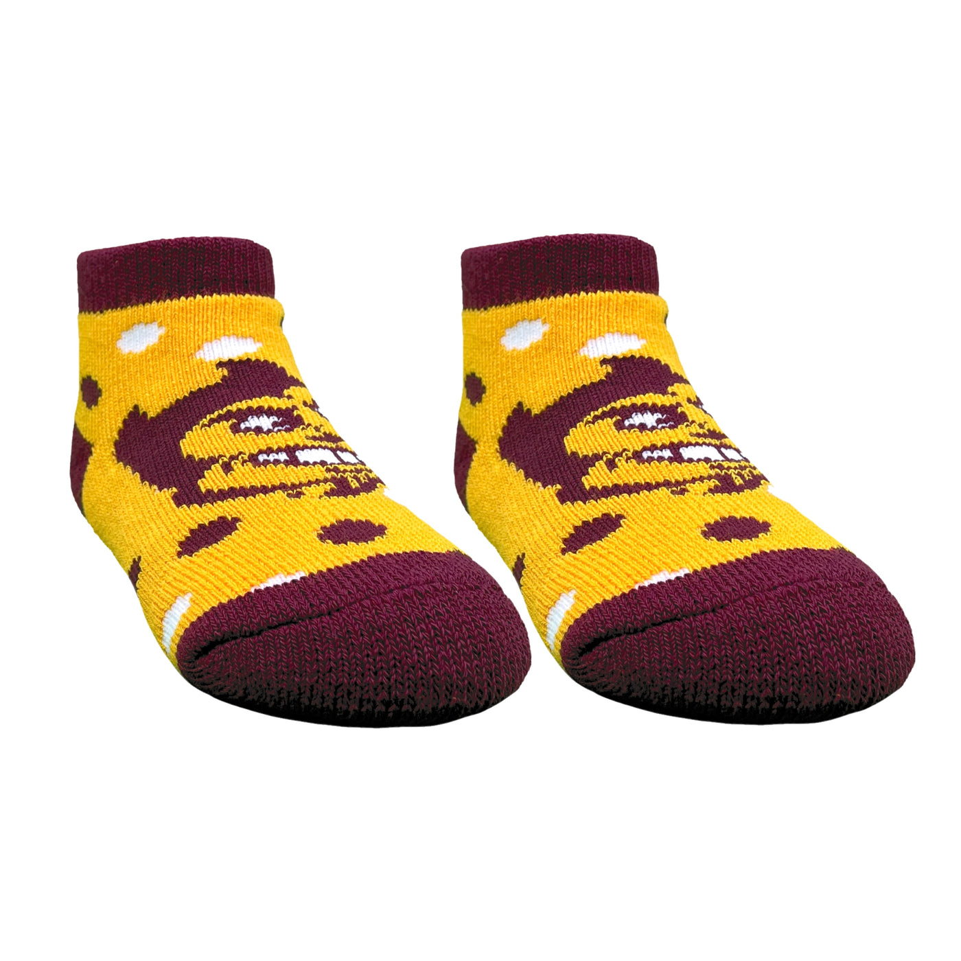 ASU Toddler Bootie Polka Dot Socks