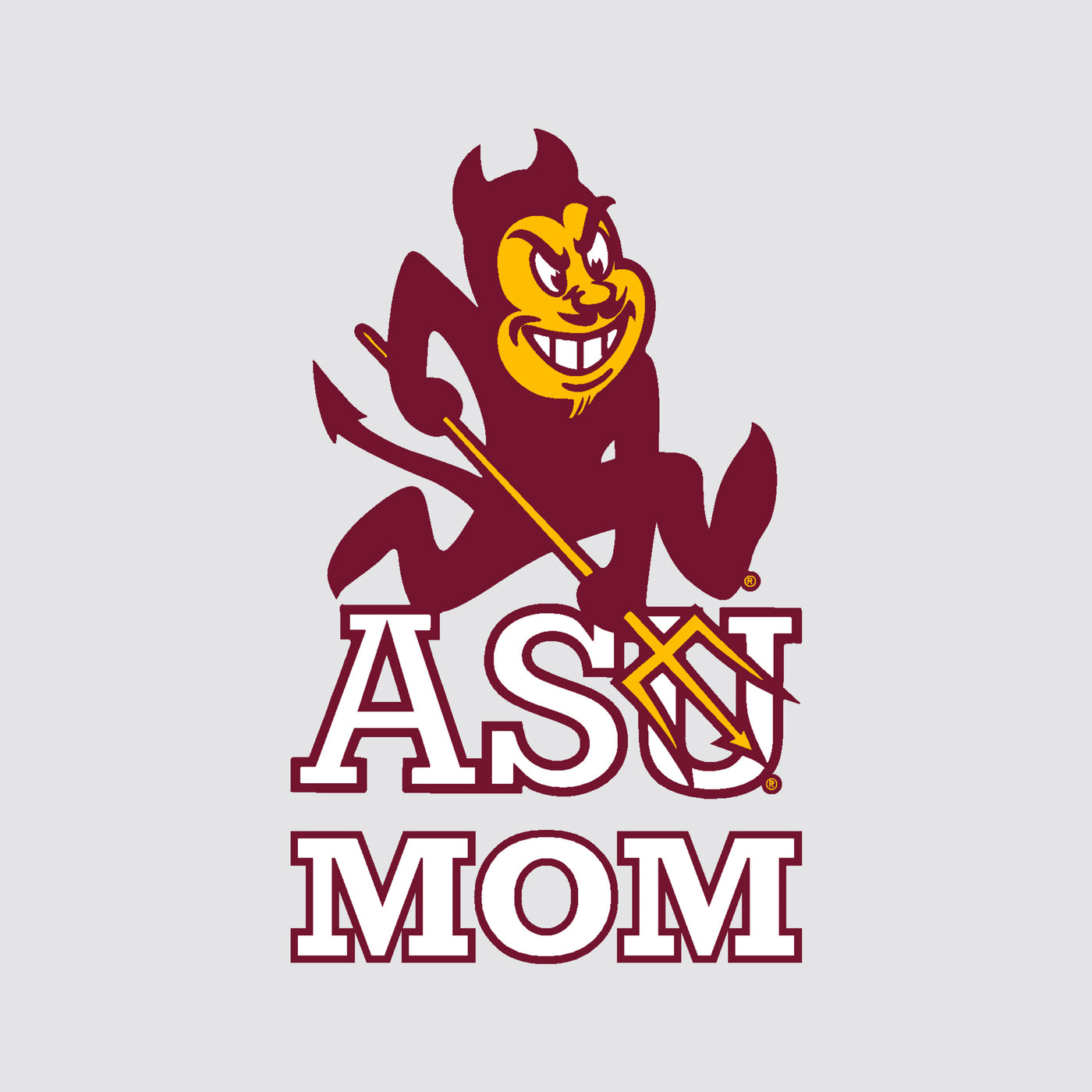 ASU Sparky Mom Decal