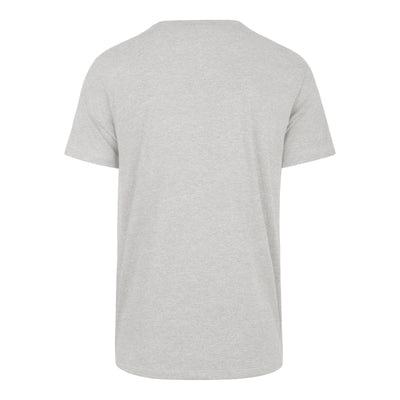 Back of grey short sleeve tee