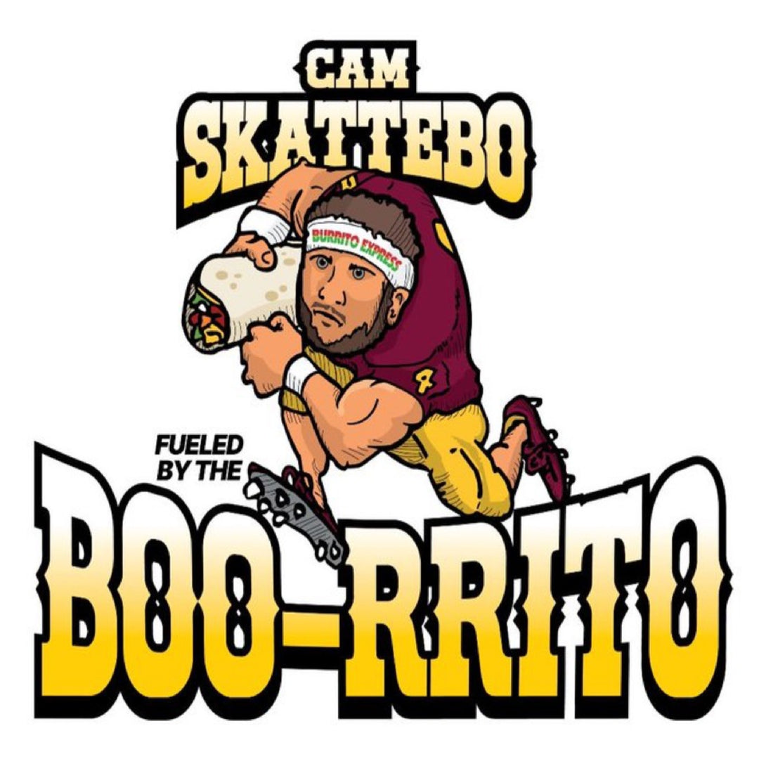 Cam Skattebo BOO-RRITO Tee WHT