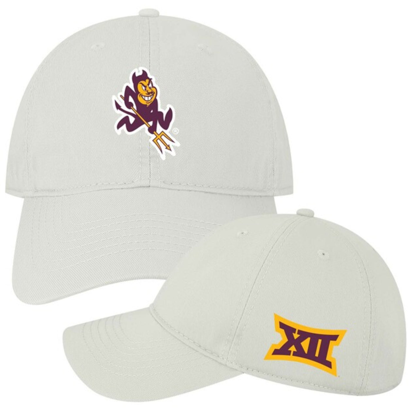 ASU Sparky Big12 EZA Hat WHT