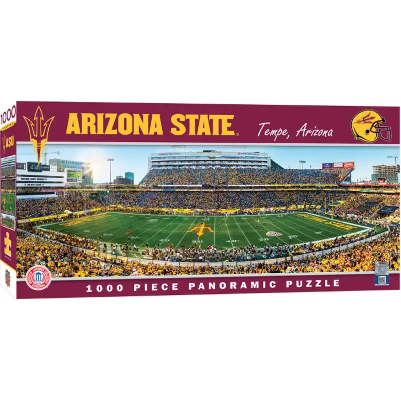 ASU 1000 piece jigsaw puzzle of old stadium on the day of the first ASU blackout game