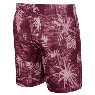 Back of ASU maroon tropical shorts