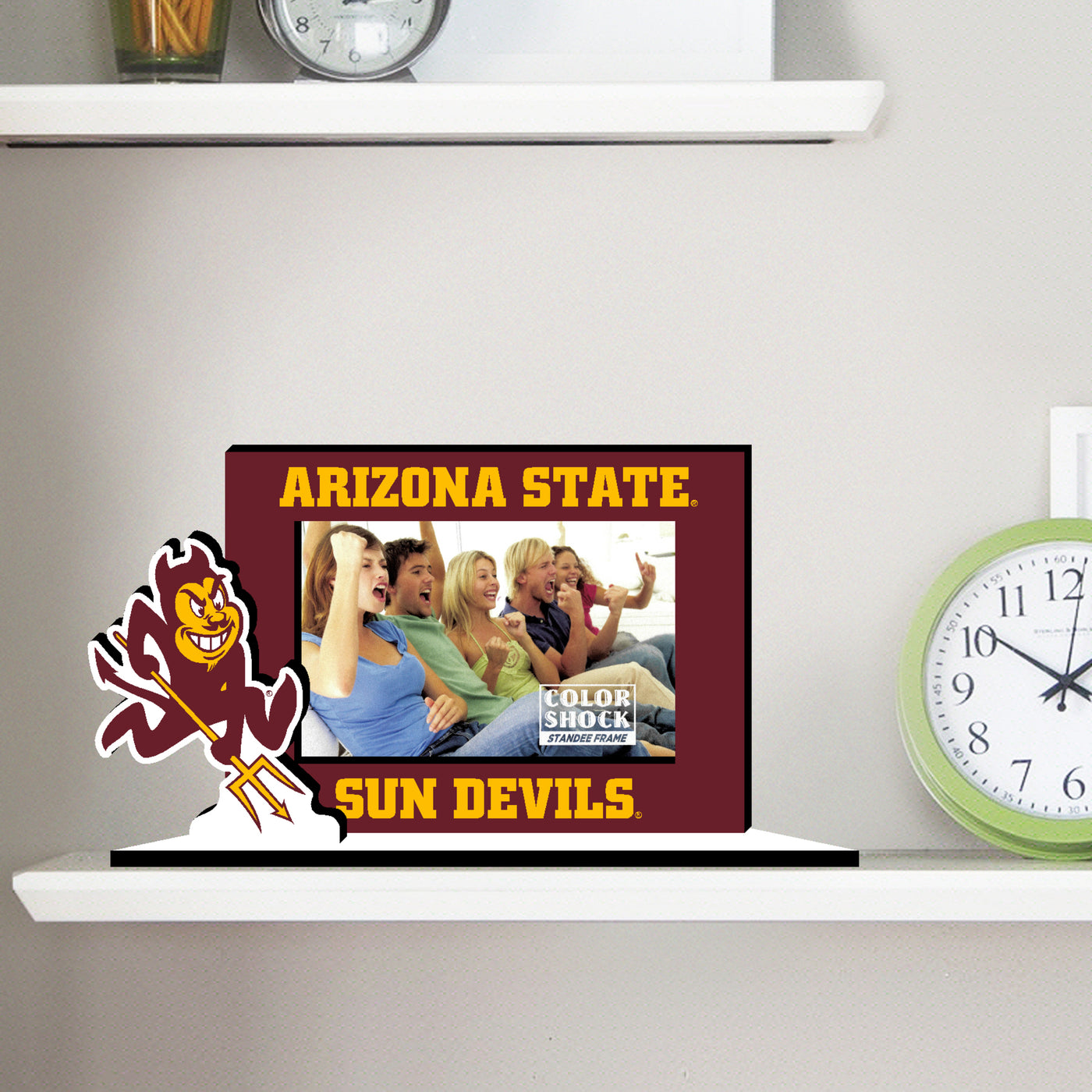 ASU maroon picture fram with 'Arizona State, Sun Devils' on the top and bottom and a Sparky on the side