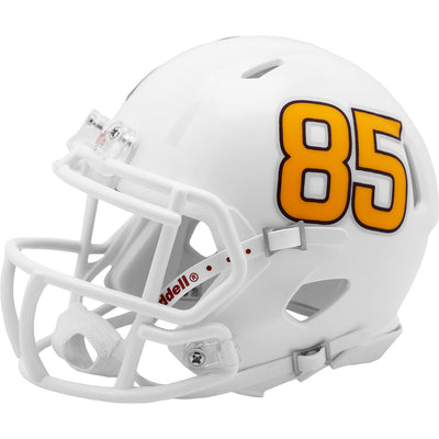 ASU mini football helmet in white with gold '85' on the left side