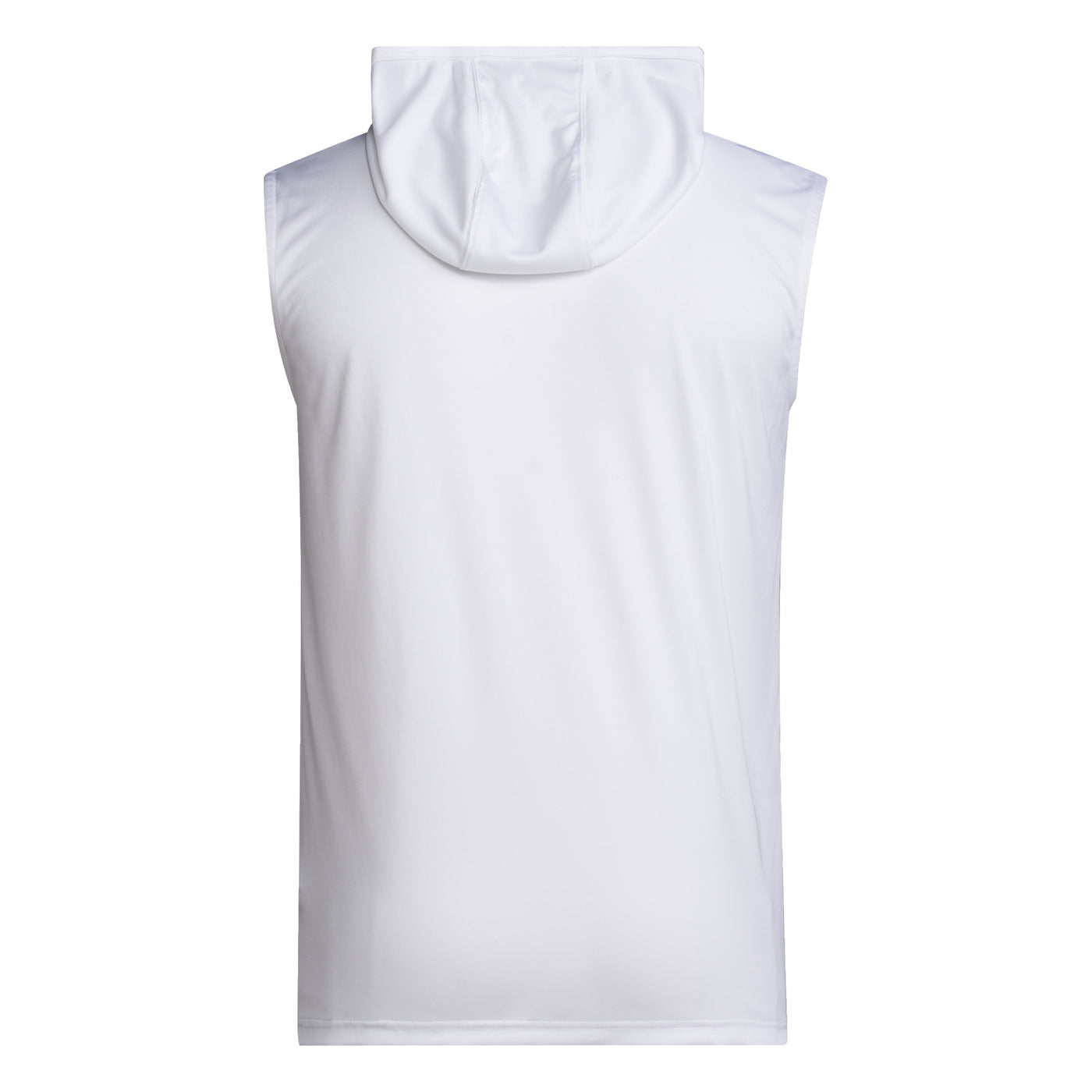 Backside of ASU white sleeveless hood