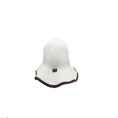 ASU white bucket hat back view