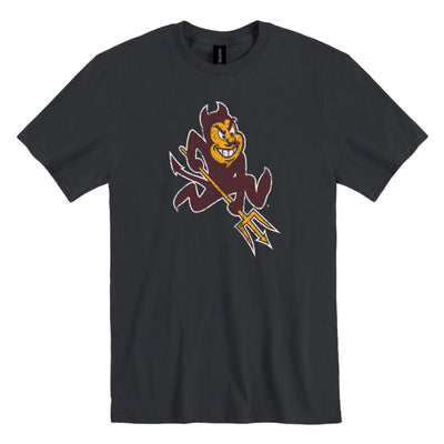 ASU black shirt with sparky mascot