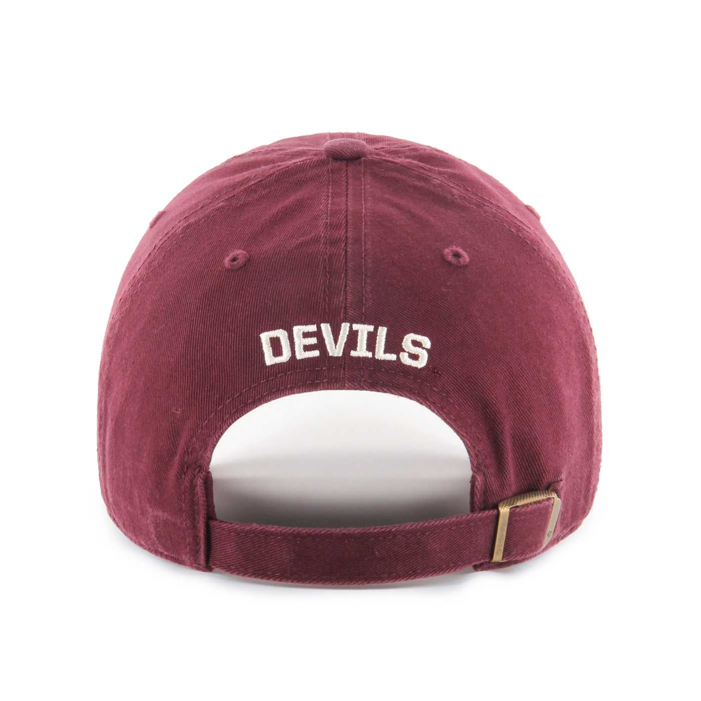 ASU maroon hate backside. Features devils embroidered in white over the back hole. 