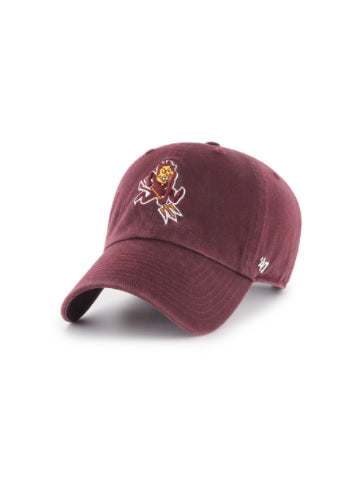 ASU maroon adjustable hat with embroidered Sparky