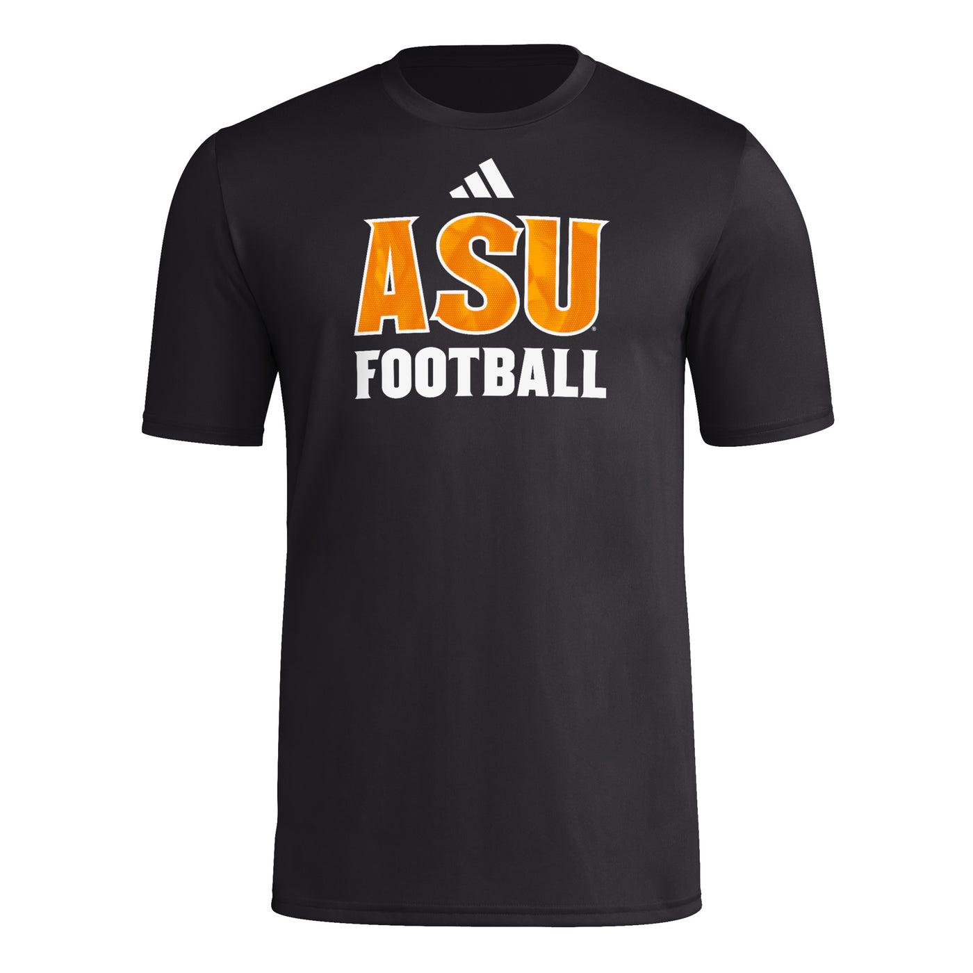 ASU Black Dry-fit T-shirt with the text 