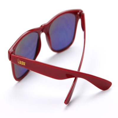 Back view of ASU maroon sunglasses 