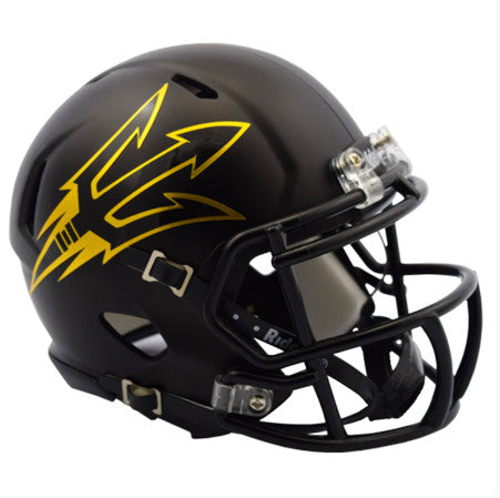 Arizona State Sun Devils Authentic Black Satin Speed Helmet