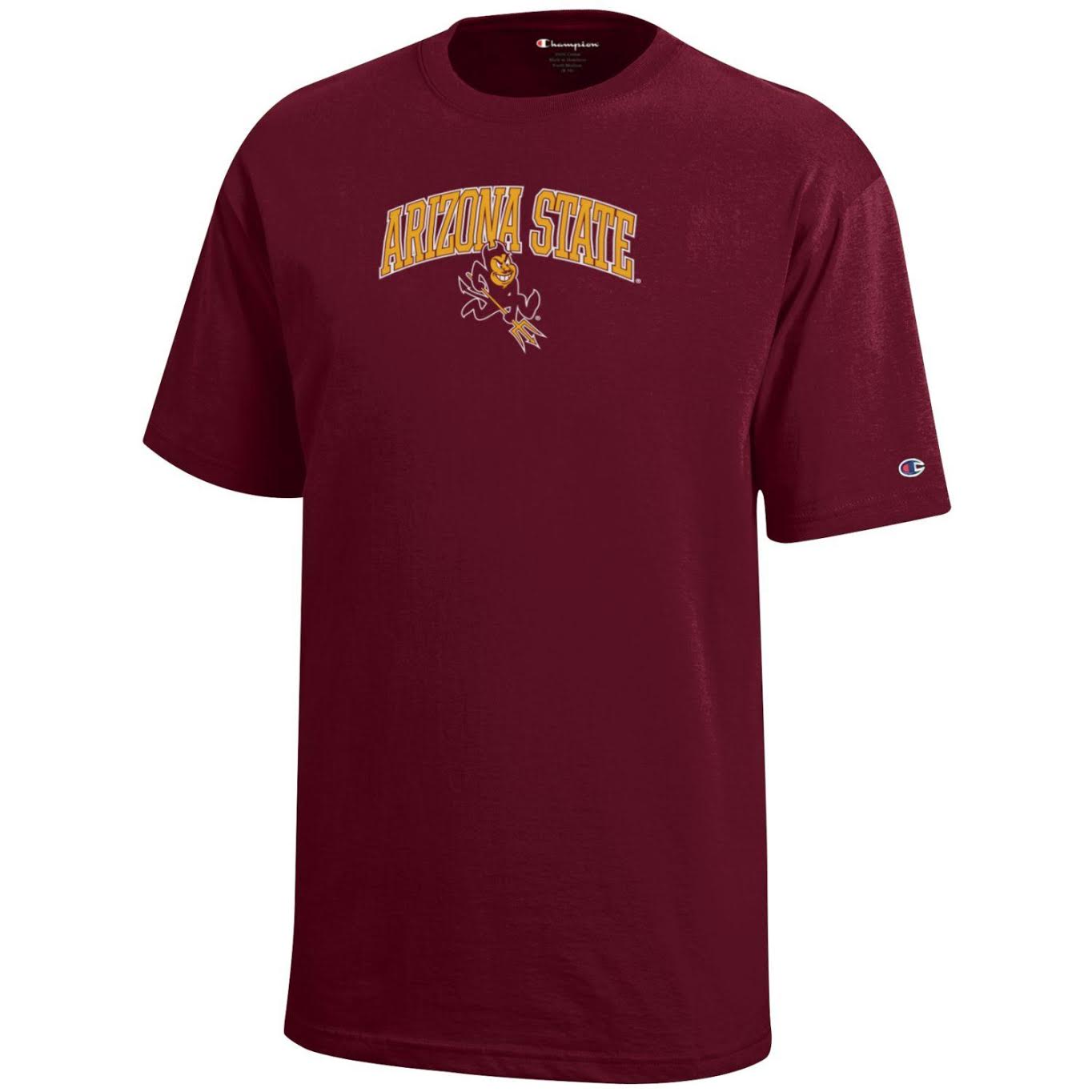 ASU youth maroon with 'Arizona State' lettering over Sparky